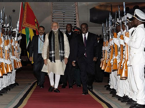 Prime Minister Narendra Modi in Africa. PIB