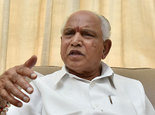 Yeddyurappa, who met Singh here to appraise him of the situation in the state, also urged the Centre to take immediate steps to review the law and order situation. DH File Photo.