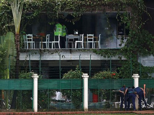 Twenty-two people, including 17 foreigners, were killed in the brutal late-night attack at the Holey Artisan Bakery in Gulshan area of the capital on July 1. During a joint operation police killed six of the attackers. Reuters file photo