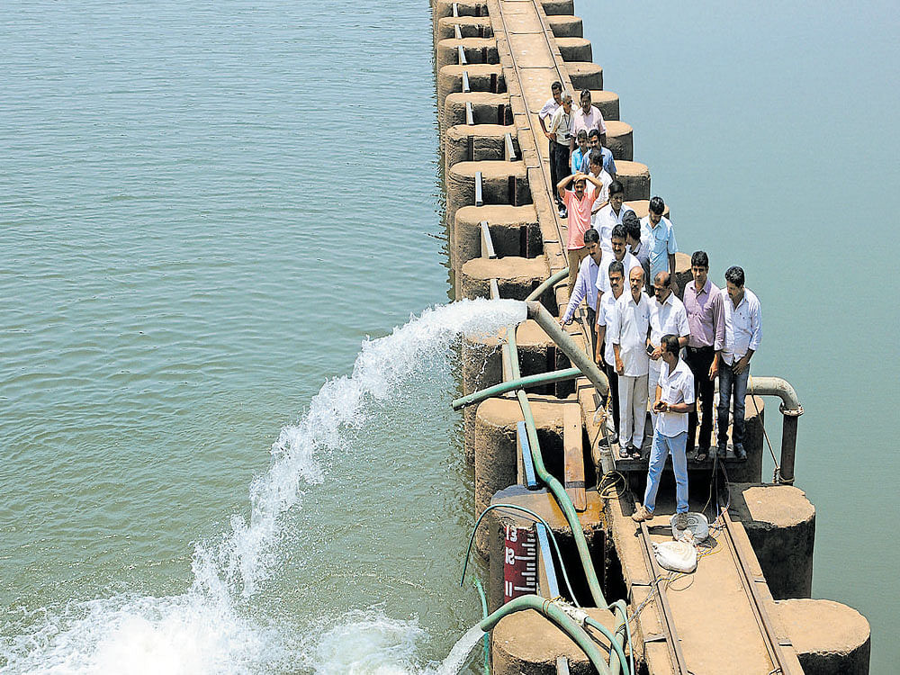 A view of Thumbe vented dam in April. DH file photo
