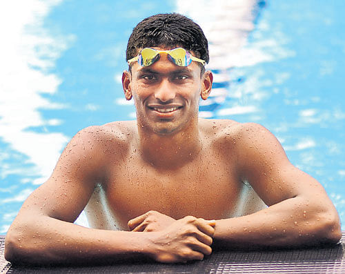 In a dream land India's Sajan Prakash will compete in the 200M butterfly at Rio. DH photo/ Kishor kumar bolar