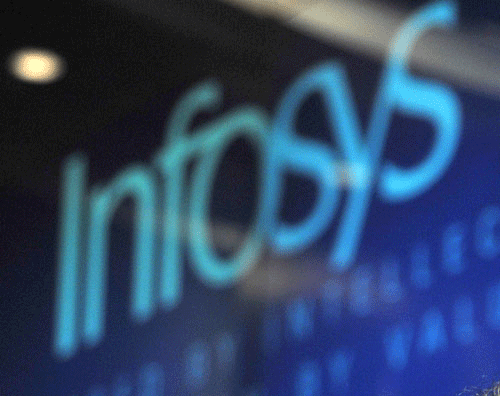At 0455 GMT, Infosys shares in Bombay were trading 8 percent lower. DH photo