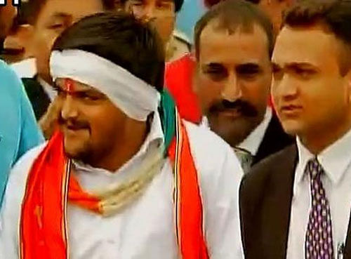 Hardik Patel has been released from Lajpore Central Jail in Surat. (ANI Photo)