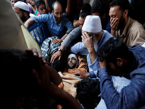Slain Hizbul commander Burhan Wani. Reuters Photo.