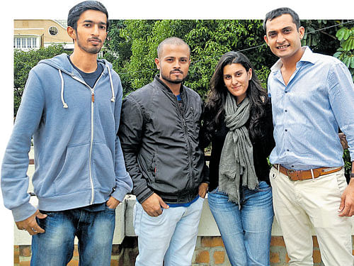 enterprising Adil, Manas, Anisha and Nirav.