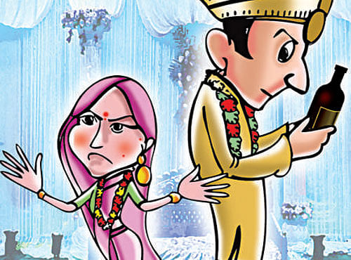 The incident took place at Naugachia in Bhagalpur district, around 300 km from here. The bride Preeti Lata, a teacher at a government middle school, was on stage when she found the groom misbehaving with some of her relatives. DH illustration for representation