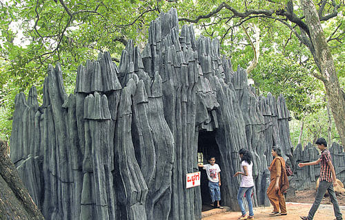 realistic Entrance of the Shalmala Sculpture Garden near Sirsi. PHOTO BY AUTHOR