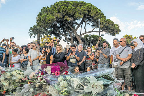 intertwined crises: A makeshift memorial near the Promenade des Anglais in Nice. The third major attack in France in 17 months was used by far-right movements and anti-immigration, populist parties to argue that Islam poses a mortal danger to European societies. nyt