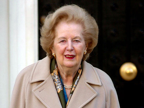 Britain's former Prime Minister Margaret Thatcher. AP/PTI File photo.