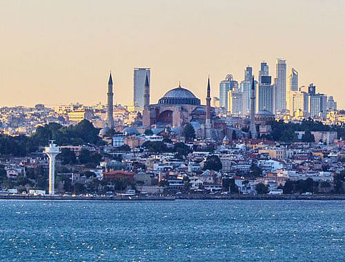A panoramic view of Istanbul city.