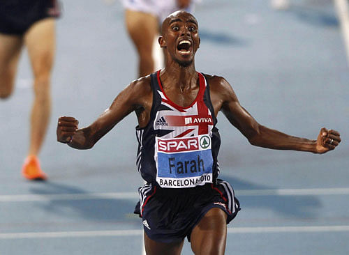 Still not there: Great Britain's Mo Farah will look to defend his 5000M and 10000M title at the Rio Olympics next month. Reuters