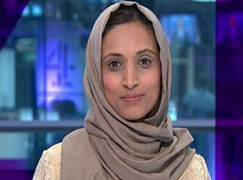 Fatima Manji, 'Channel 4 News' correspondent, was reporting on the Nice terrorist attack that killed 84 people from the channel's London studio earlier this month when Kelvin MacKenzie questioned in his column whether the Muslim presenter should have appeared on the bulletin. Picture courtesy Twitter