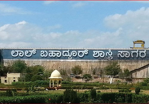This signboard at Almatti dam in Bagalkot district is India's biggest 3D metal sign.