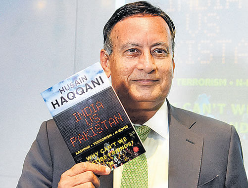 Former Pakistani diplomat Husain Haqqani at a discussion on his new book in Bengaluru on Tuesday. DH photo