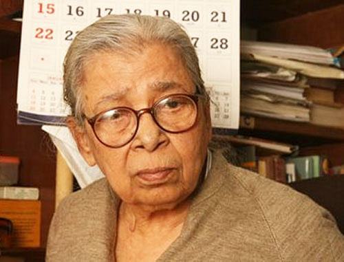Eminent author and social activist Mahasweta Devi. File photo