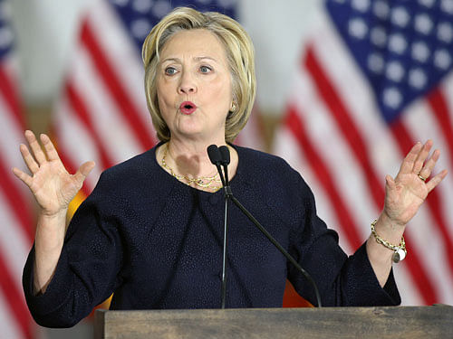 Democratic presidential nominee Hillary Clinton. Reuters file photo