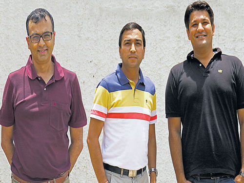 (From left) Amit Sharma, Amit Koshal and Rishi Batra