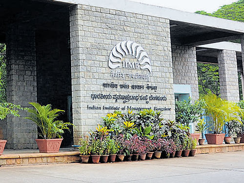 The Indian Institute of Management Bangalore (IIMB) will launch a certificate programme in general management for healthcare professionals on&#8200;Tuesday. DH photo