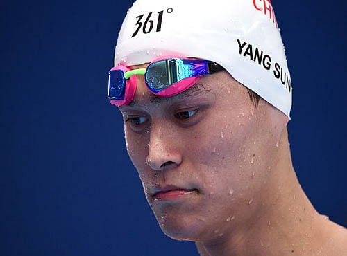 FLAG BEARER: Sun Yang will lead China's charge in the swimming pool when the Games begin on Friday. Picture courtesy Twitter