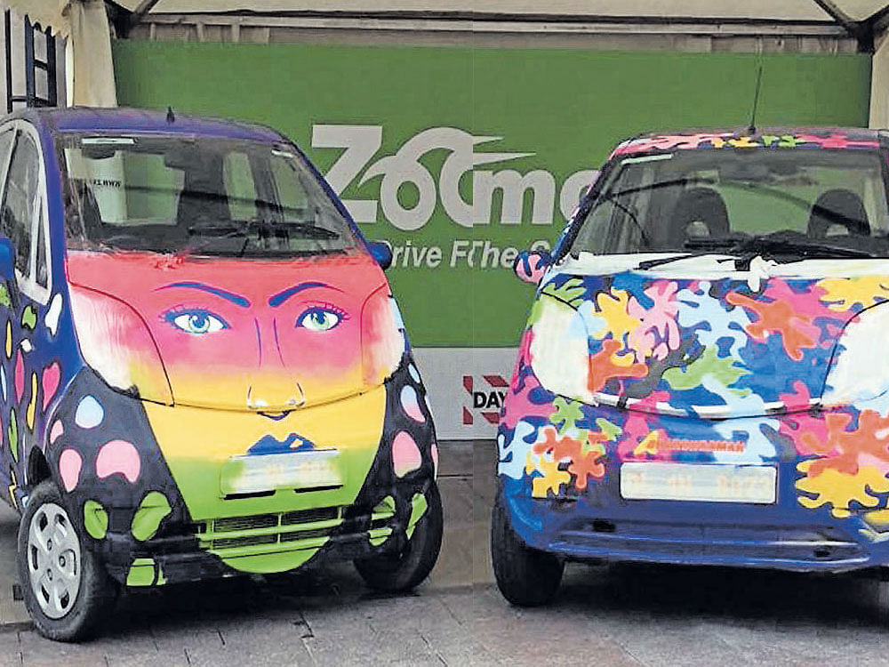 Known for contributing in urban art interventions such as Brinda Project and Quijote Wallah Project, the artist recently created graffiti art on two cars from Zoomcar at DLF Promenade Mall, Vasant Kunj as part of 'Art with a Heart', an initiative to raise awareness about women's rights and empowerment.