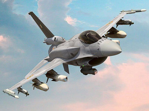 Lockheed Martin, which has sold 4,588 F16s in the world, faces competition from its American rival Boeing (F/A-18E), Dassault Aviation of France (Rafale), Swedish plane Gripen by Saab and the Eurofighter. Image courtesy Facebook.