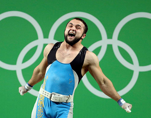 Rahimov, who served a two-year (2013-2015) doping ban, after testing positive for illegal substances while representing Azerbaijan, dramatically broke the clean and jerk world record by four kgs to pip Xiaojun.