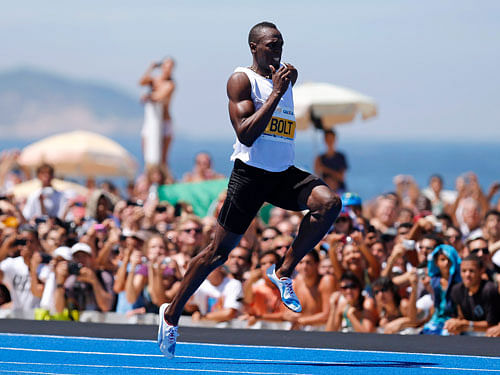 Bolt is aiming to sign off a majestic Olympic career by successfully defending his triple crown of 100m, 200m and 4x100m titles for a third straight Olympics. Reuters File Photo.