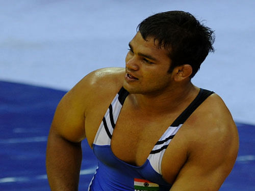 Indian wrestler Narsingh Yadav. DH File photo.