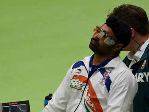 Gurpreet failed to make the final of men's 25m Rapid Fire Pistol after finishing seventh in the qualification round, while Mairaj ended ninth after losing in a shoot-off in the Men's Skeet event. PTI photo