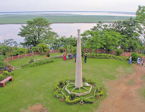 Beautiful sights A view of Brahmaputra from Agnigarh Hill in Tezpur. Photo by Author
