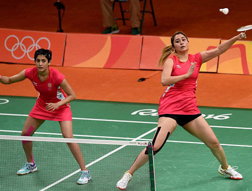 Playing their second Olympics after London Games, Jwala and Ashwini lost 17-21 15-21 in a women's doubles match to finish their proceedings with a hat-trick of defeats. PTI photo