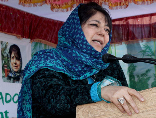 'Time has come for the leadership of the country and the state to fully liberate the people of Jammu & Kashmir, with honour and dignity, from the political uncertainties they have been engulfed in for the past seven decades,' the state's first woman chief minister said in her maiden Independence Day address, here. PTI file photo