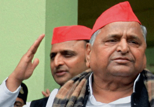 Taking it a step ahead, Mulayam supported his younger brother and minister Shivpal Singh Yadav, who had threatened to resign over his own government's 'failure' to check 'land grabbing' by the party leaders, and resolve the problems of the people. PTI file photo