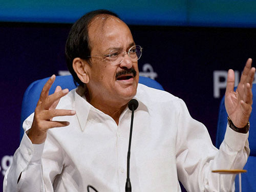 Naidu's remarks came in response to a question on Congress Leader Salman Khurshid's statement in which he attacked the Prime Minister for raking up the issue of Balochistan in his Independence Day address. PTI File Photo.
