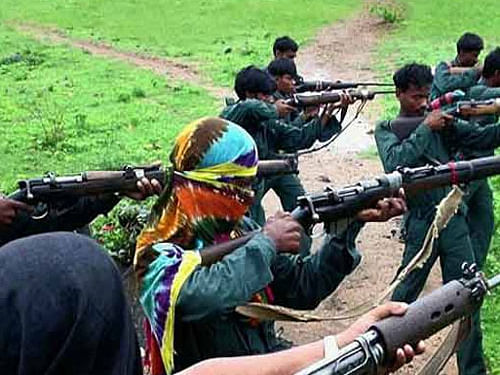 Four Naxals, including a 'commander-rank' woman cadre, were today gunned down while a jawan was injured in an encounter between security personnel and the ultras in Chhattisgarh's Dantewada district. Representative Image