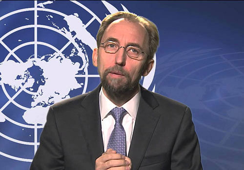 Voicing concern over alleged human rights violations, UN High Commissioner for Human Rights Zeid Ra'ad al-Hussein yesterday appealed to both India and Pakistan to grant his team access to Jammu and Kashmir as well as Pakistan-occupied Kashmir (PoK). Video grab
