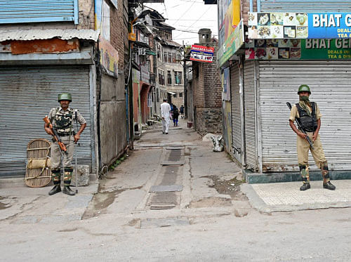Curfew was today extended to several places in Kashmir as a precautionary measure in view of the call for a march to Aripthan area of Budgam district given by separatists against the death of four civilians in clashes between CRPF and protesters there on August 16.  PTI file photo