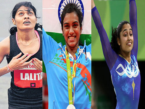 While Sindhu who won silver medal in badminton at Rio, will be awarded a cash prize of Rs 50 lakh, Lalita Babar and Dipa Karmakar will be awarded Rs 15 lakh each.