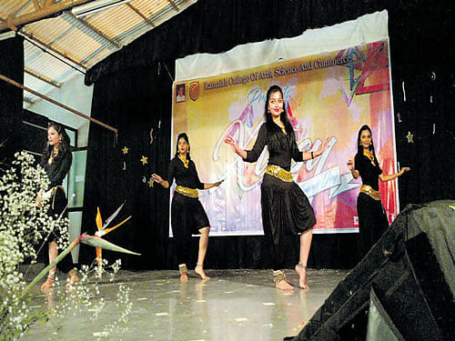 Students take part in the dance competition.