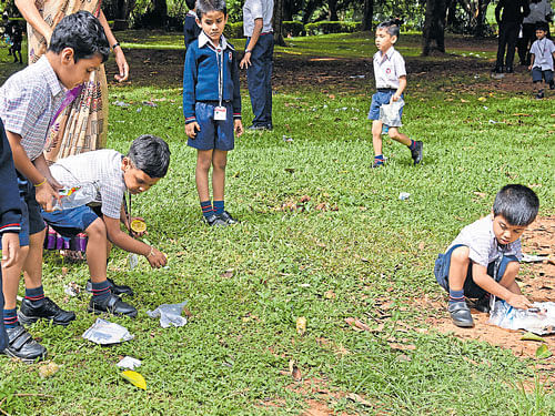 doing good Today, students are encouraged to engage in a variety of community service activities. dh photo by S K Dinesh