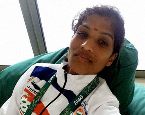 Olympian O P Jaisha, who returned from Rio with fever and body ache last week, has been hospitalised after she was tested positive for H1N1. File Photo