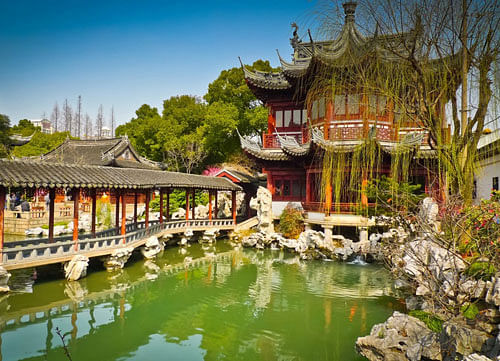 A green escape: The famous Yuyuan Gardens in Shanghai.