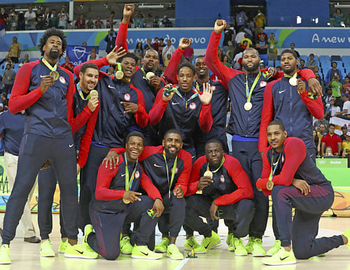 Undisputed champions: The US men's basketball team won their 15th Olympic gold medal at the recently concluded Rio Games. Reuters