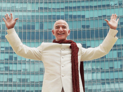 A file photo of Amazon CEO Jef Bezos. PTI