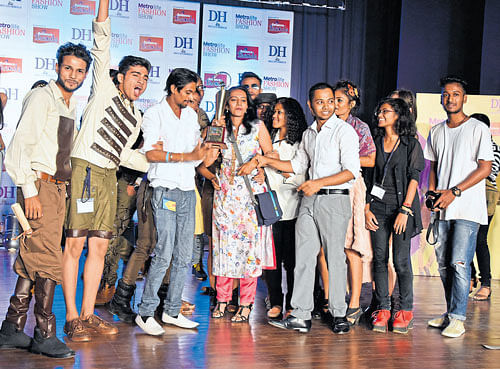 jubilant The first prize winners, students of Bangalore City College, in a celebratory mood.