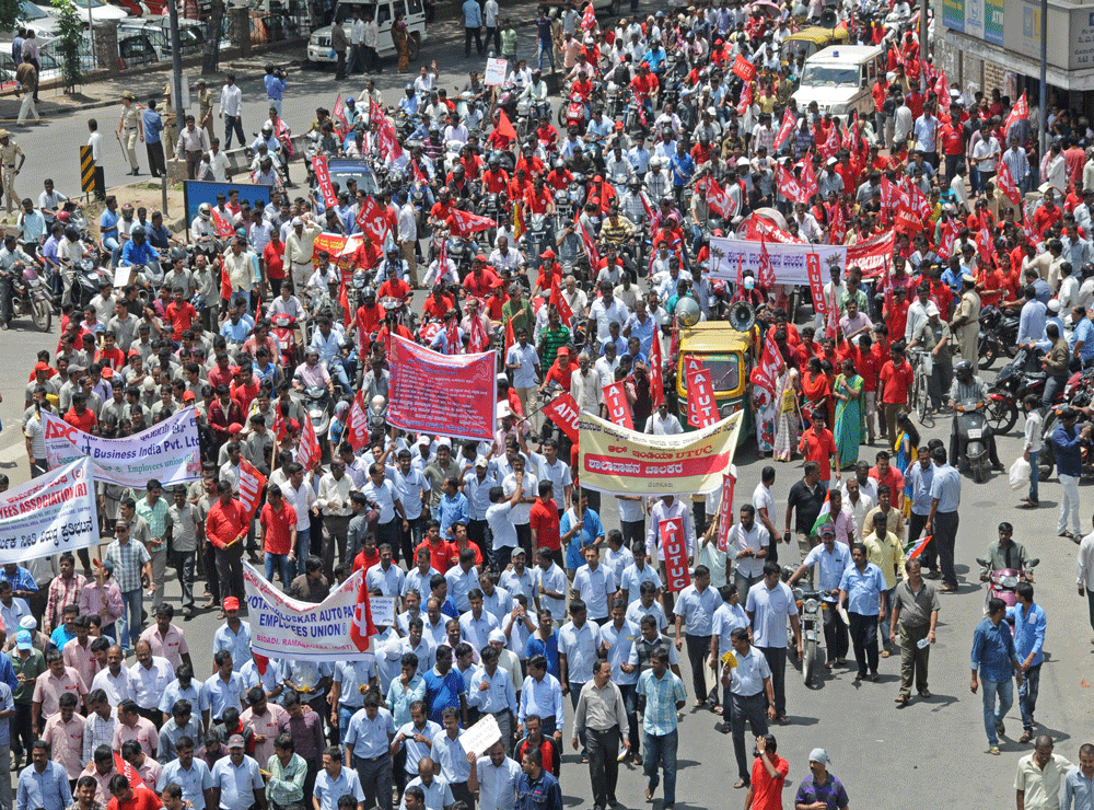 Unions reject appeal, to go ahead with Sept 2 strike. Representative Image
