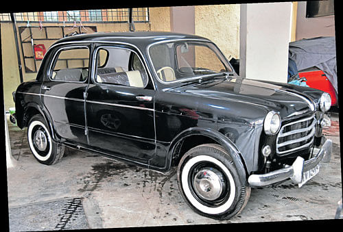 black beauty The Fiat Millecento. DH PHOTOS&#8200;BY S K DINESH