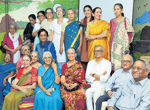 cared for Smiling faces at Nightingales Elders Enrichment Centre, Bengaluru;
