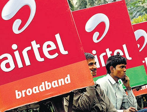 Market leader Bharti Airtel yesterday announced two plans with data tariffs effectively lower by an eye-catching '80 per cent'. File photo