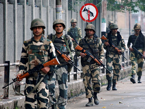 The border guarding force was deployed in the restive Valley after a gap of 12 years. Reuters file photo